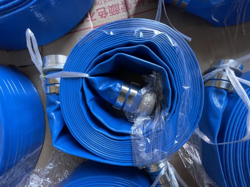 blue pvc lay-flat hose